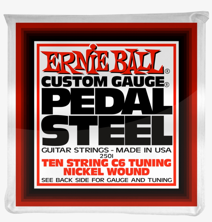Ernie Ball Pedal Steel 10-string C6 Tuning Nickel Wound - Ernie Ball Pedal Steel Nickel Wound 10-string C6 Tunning, transparent png download