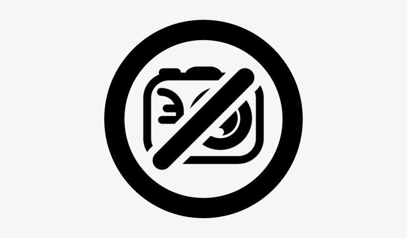 Photo Cameras Not Allowed Symbol Of Prohibition Vector - Icono Disco Vinilo Png, transparent png download