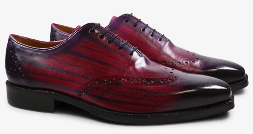 Oxford Shoes Nicolas 1 Dark Pink Shade & Lines Purple - Oxfords Melvin & Hamilton Nicolas 1 Dark Pink Shade, transparent png download