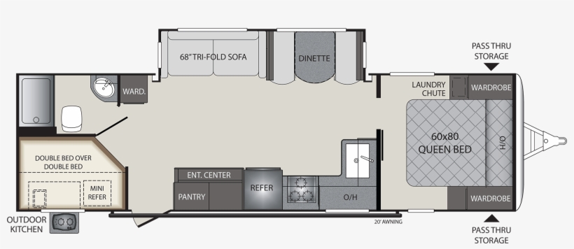 New 2019 Keystone Bullet 29 Bhpr - Premier 22rbpr, transparent png download