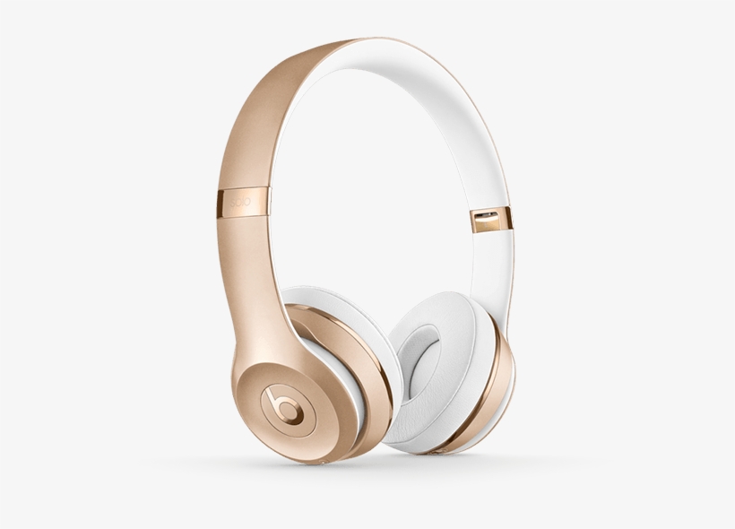Beats Solo3 Wireless On Ear Headphones Gold, transparent png download