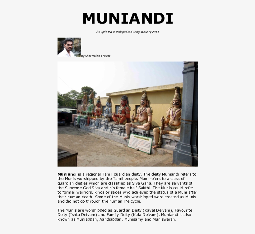 Pdf - 7 Muneeswaran, transparent png download