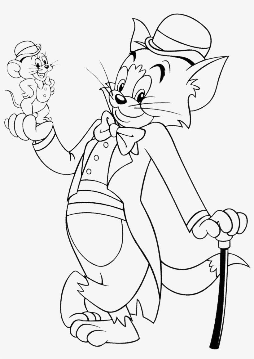Tom And Jerry Coloring Pages Learny Kids
