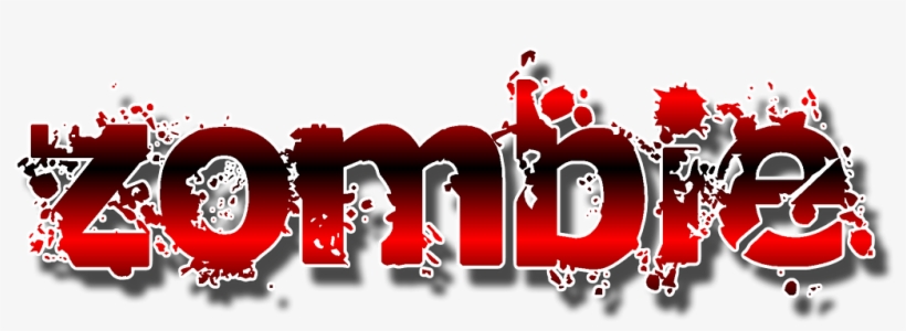 Graphics Text Zombie Dark Png Image - Illustration, transparent png download