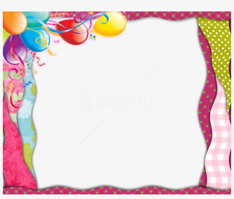 Free Png Pinkframe With Balloons Background Best Stock - Balloons Frames, transparent png download