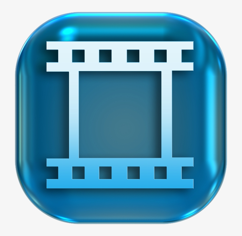 Icons, Symbols, Film, Filmstrip, Slide, Button, Turn - Button Film Png, transparent png download
