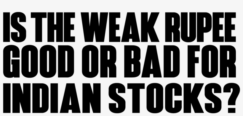 Is The Weak Rupee Good Or Bad For Indian Stocks - Poster, transparent png download