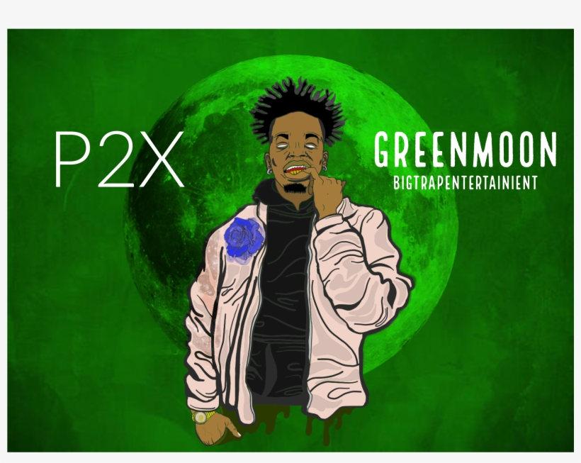 Green Moon - Poster, transparent png download