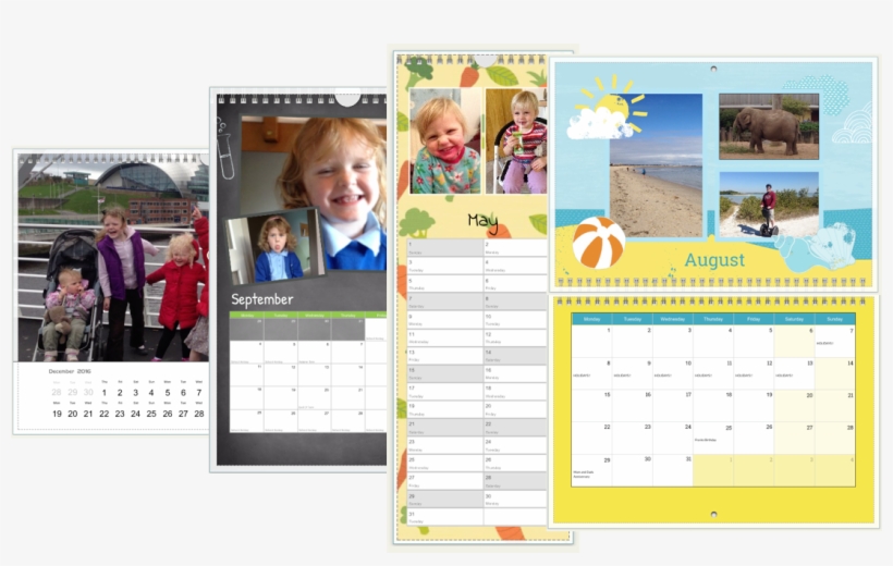 Photo Calendar Montage - Collage, transparent png download