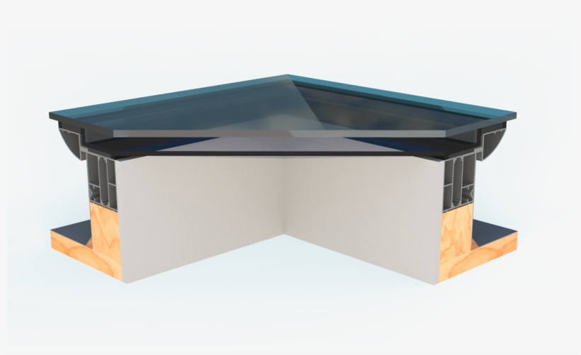 Superb Box Section Support Frame, Curved Outer Profile, - Coffee Table, transparent png download