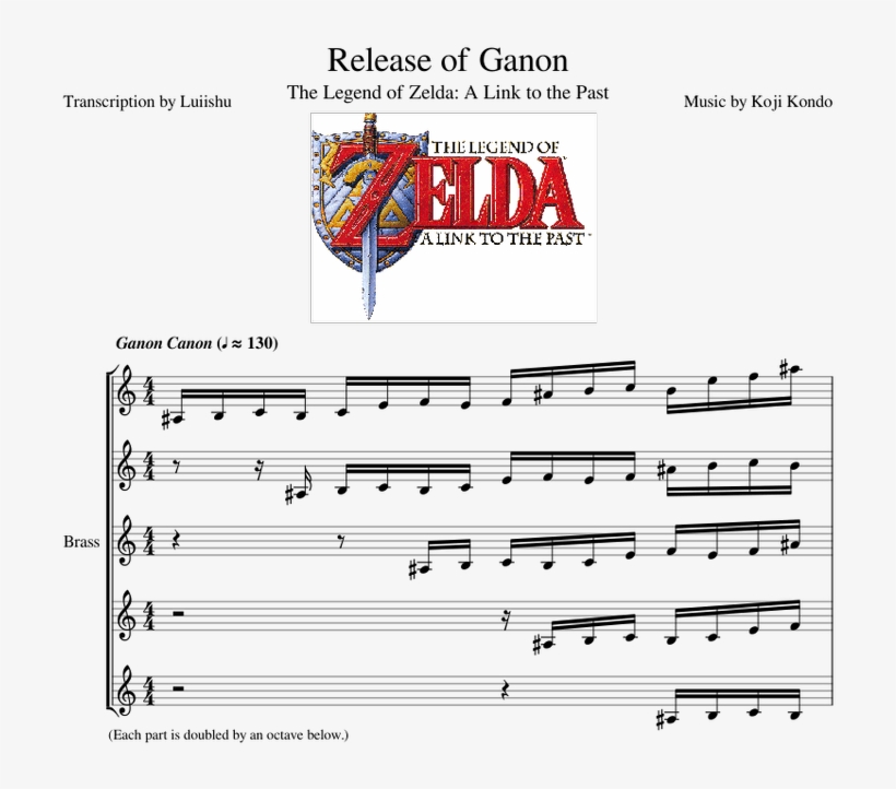 Release Of Ganon - Sheet Music, transparent png download