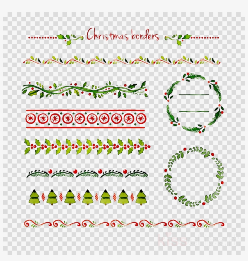 Chalkboard Border Png - Bordes Navideños Vector, transparent png download