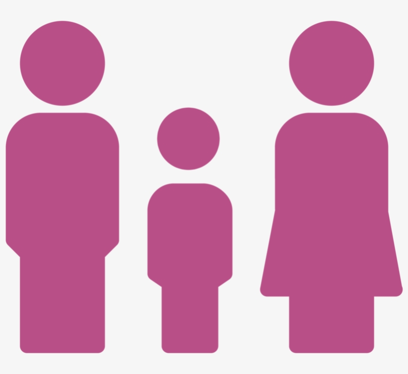 Graphic Of A Male Adult 1 Female Adult And A Child, transparent png download