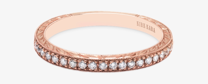 K1170dp-b - Champagne Diamonds Channel Set & Rose Gold Eternity, transparent png download