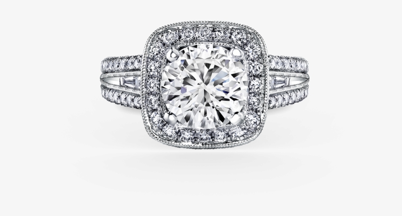 Carmella, Most Prized Creations 18k White Gold Engagement - Engagement Ring, transparent png download