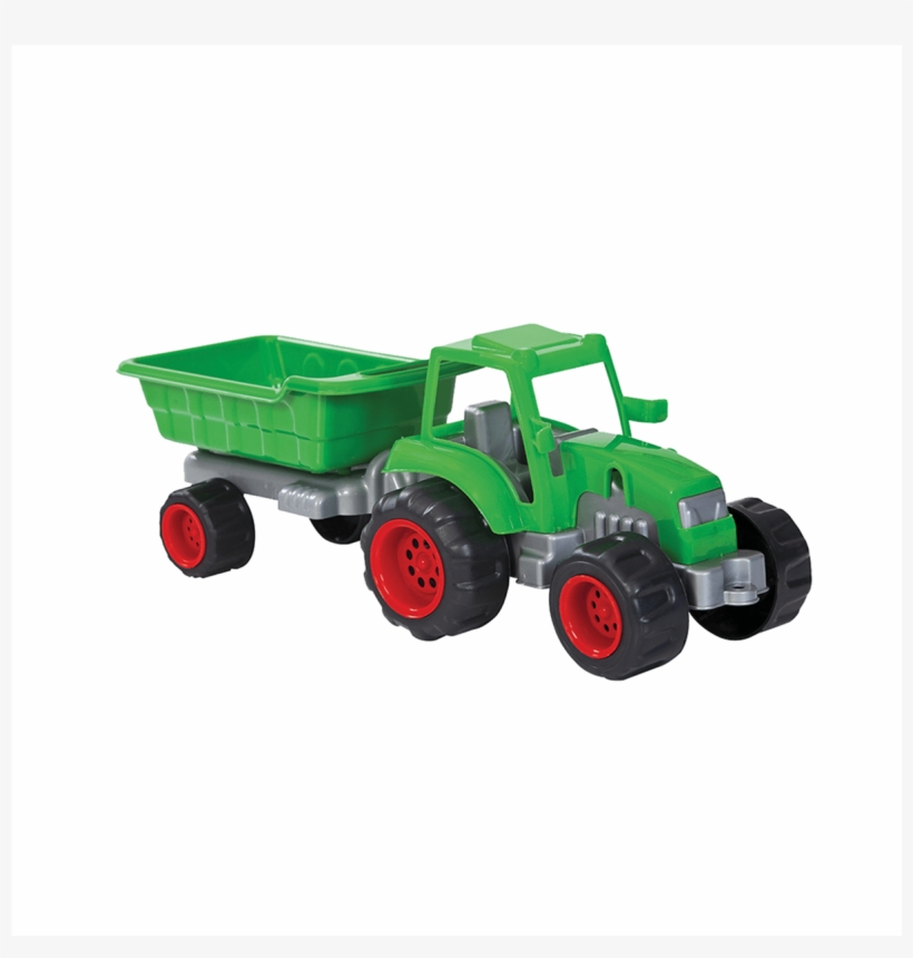 Image Mgs Toy Tractor Trailer Power Workers - Model Car, transparent png download