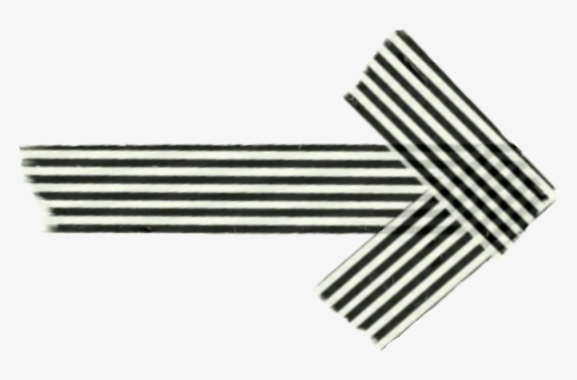 #tape #strip #blackandwhite #b#w #arrow #scrapbooking - Stencil, transparent png download