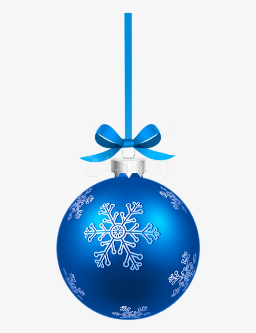 Christmas Snowflakes Png Transparent Background - Christmas Ball Blue Png, transparent png download