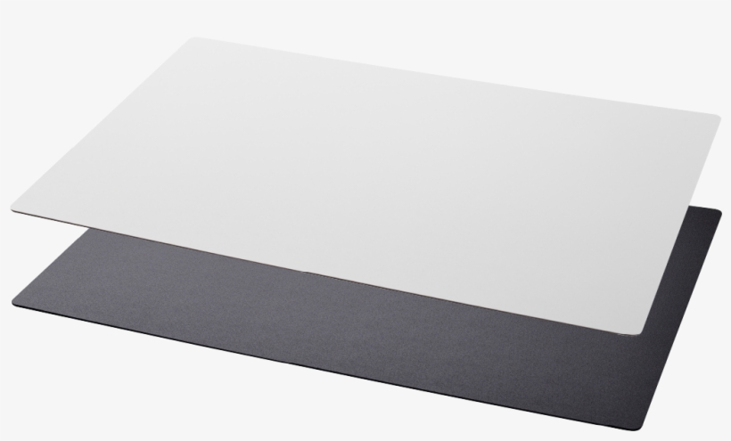 Two Rectangular Desk Pads, One White And One Black - Construction Paper, transparent png download