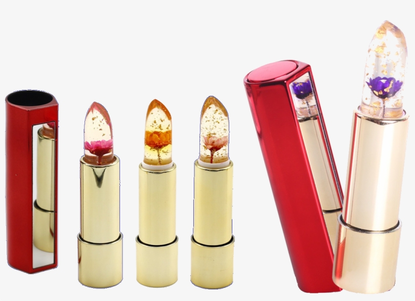 Kailijumei Flower Jelly Lipstick Transpa Background - Lipstick With The Flower Png, transparent png download