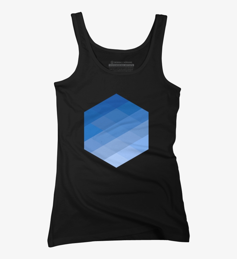 Blue Gradient Juniors Tank Top - Active Tank, transparent png download