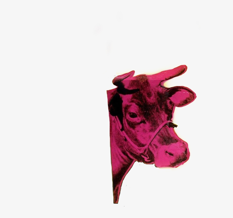 Vaca Sticker - Purple Cow Andy Warhol, transparent png download