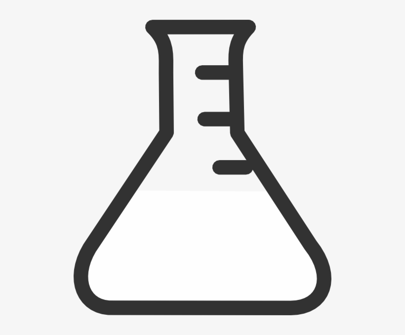Lab Clipart Diagnostic Evaluation - Black And White Beaker Clipart, transparent png download