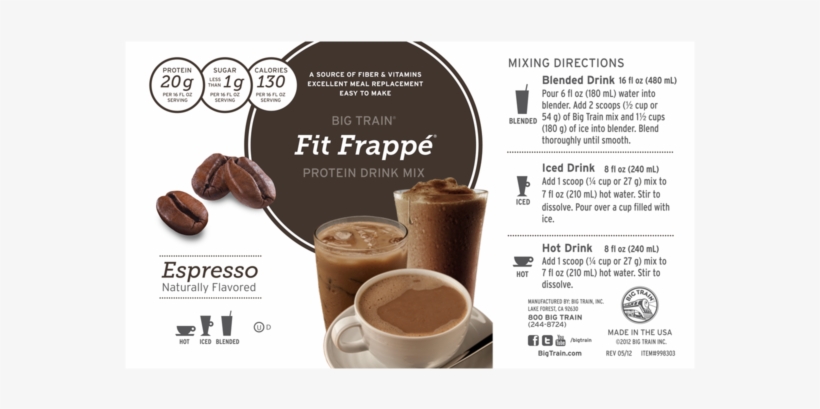 Tub Label - Fit Frappe - Espress - Frappe Label, transparent png download