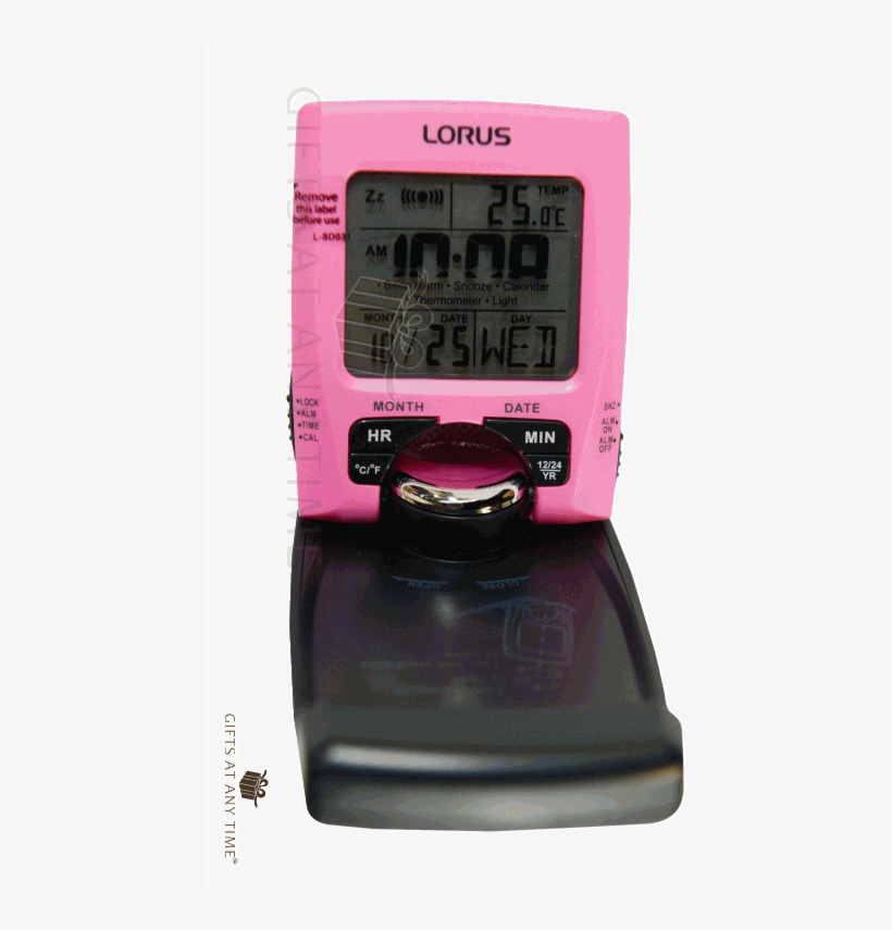 Lorus Travel Digital Lcd Alarm Clock Lhl031p - Electronics, transparent png download
