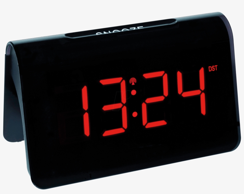 Radio Alarm Clock, Black, Red Led Display Tfa Dostmann - Tfa 60.2543 02, transparent png download