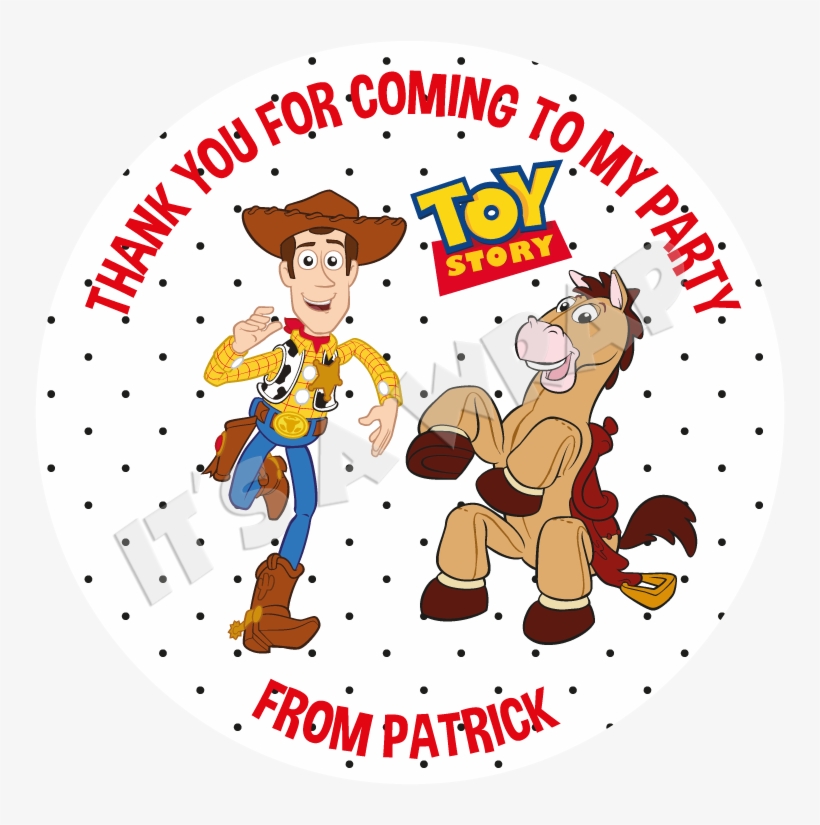 Toy Story Sweet Cone Stickers - Bullseye Toy Story Clipart, transparent png download