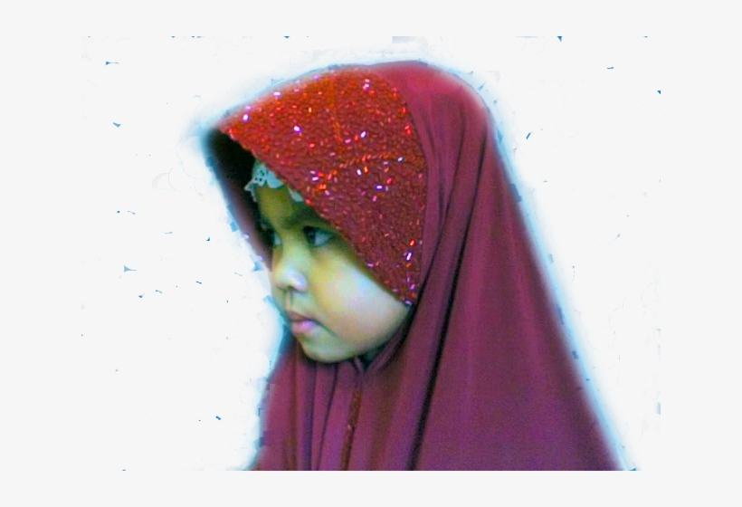 Hijab Beadedhijabmaroon1 - Girl, transparent png download