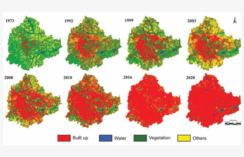Smart City Tree - Urbanization Of Bangalore City Over Years, transparent png download