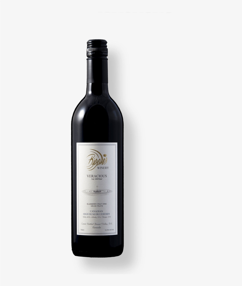Ripples Winery - Veracious - Glass Bottle, transparent png download