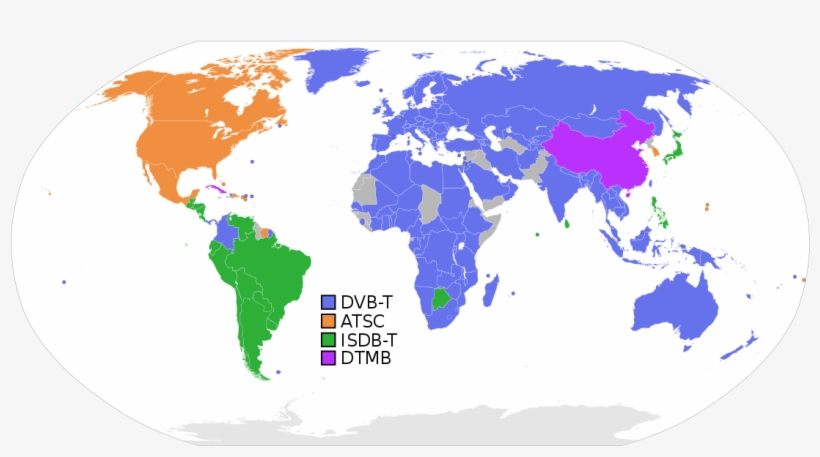 Digital Television - Countries In The World That Drive, transparent png download