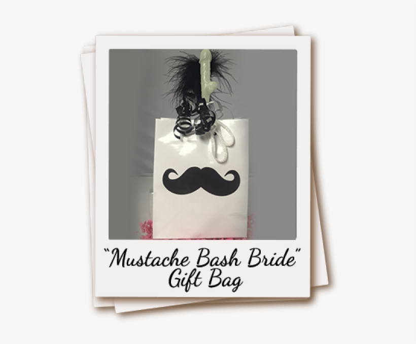 Mustache Bash Bride Gift Bag Set - Calligraphy, transparent png download