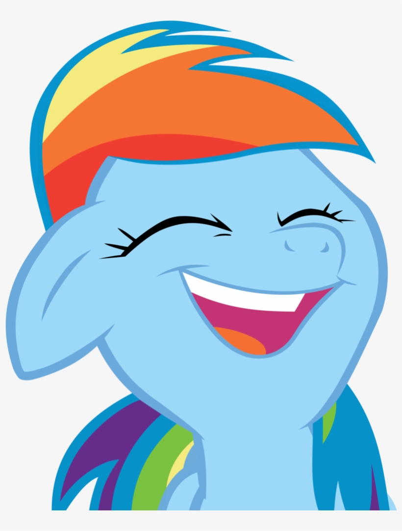 Comments - Rainbow Dash Laugh, transparent png download