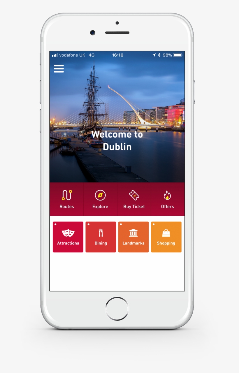 Download The Free Big Bus Tours Mobile App - Mobile Phone, transparent png download