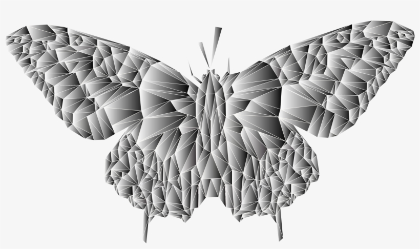 This Free Icons Png Design Of Low Poly Butterfly Prismatic - Illustration, transparent png download