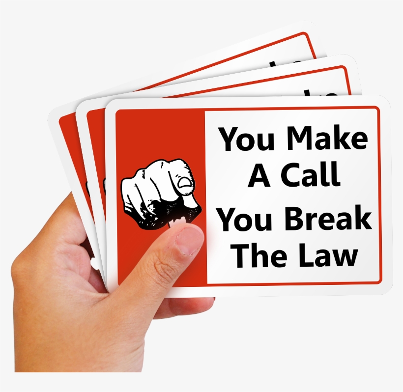Cell Phone Not Allowed Label - Law Label, transparent png download