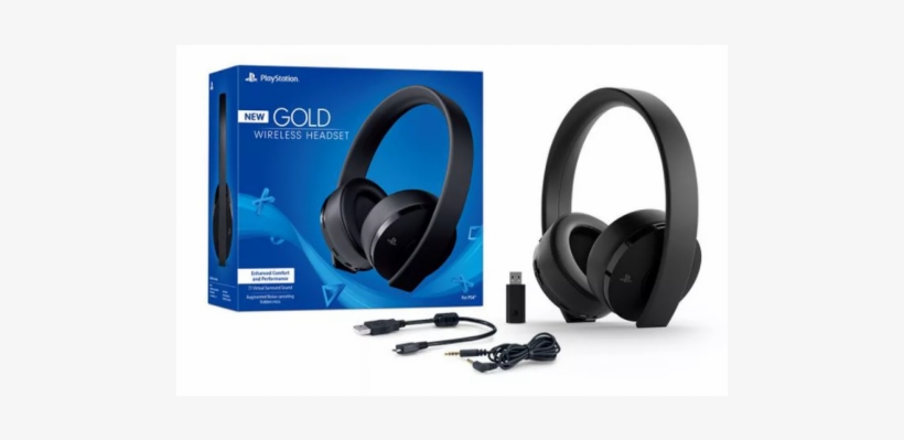 New Ps4 Gold Headset, transparent png download