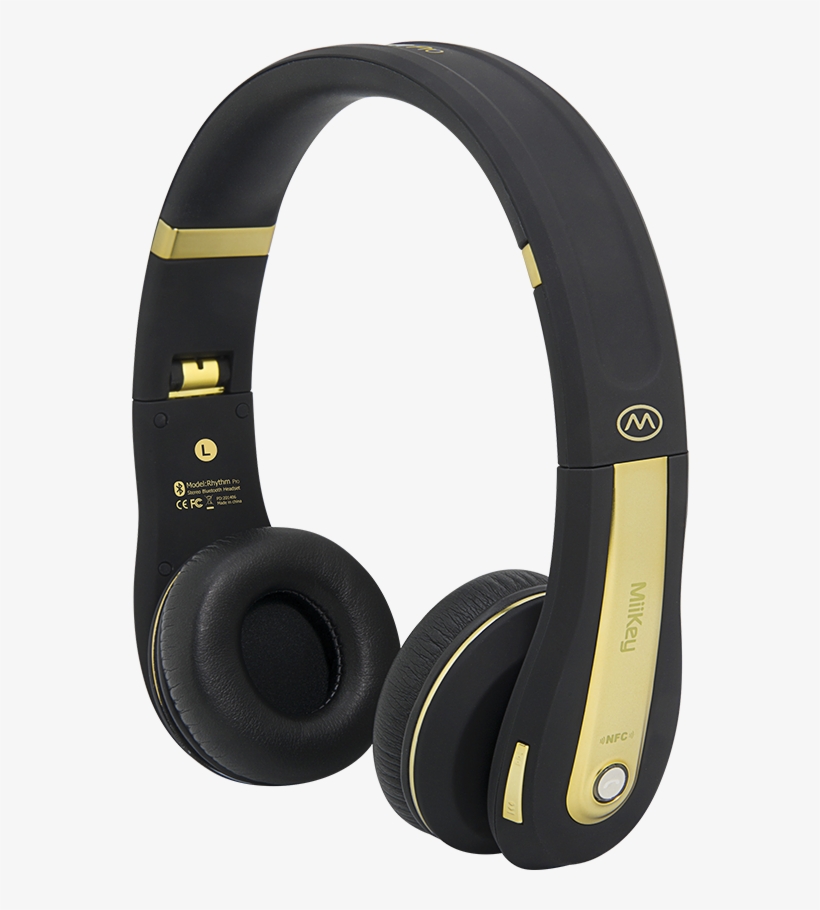 Miikey Rhythm Pro Wireless Bluetooth - Miikey Rhythm Pro Bluetooth Stereo Headphones - Black, transparent png download