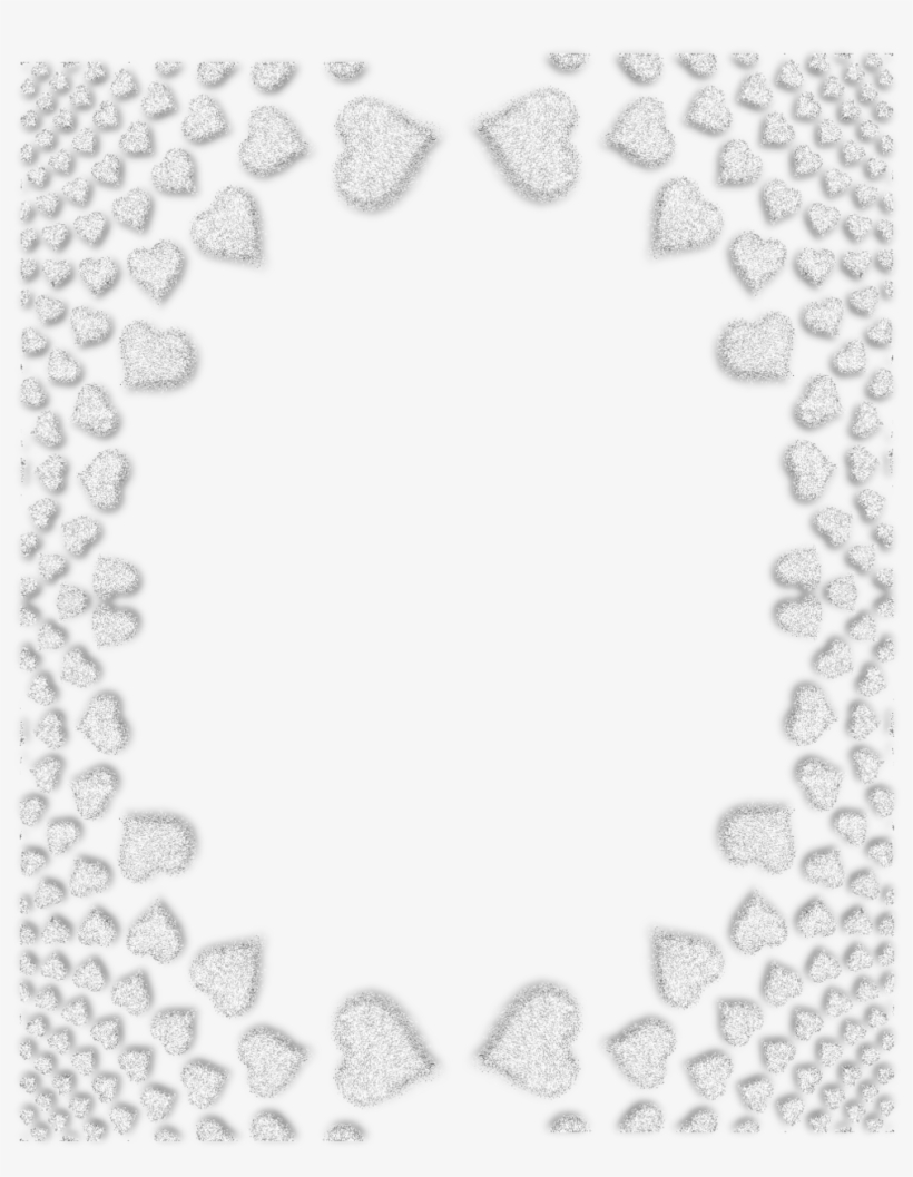 Free Silver Picture Frame Png - Silver And White Borders, transparent png download