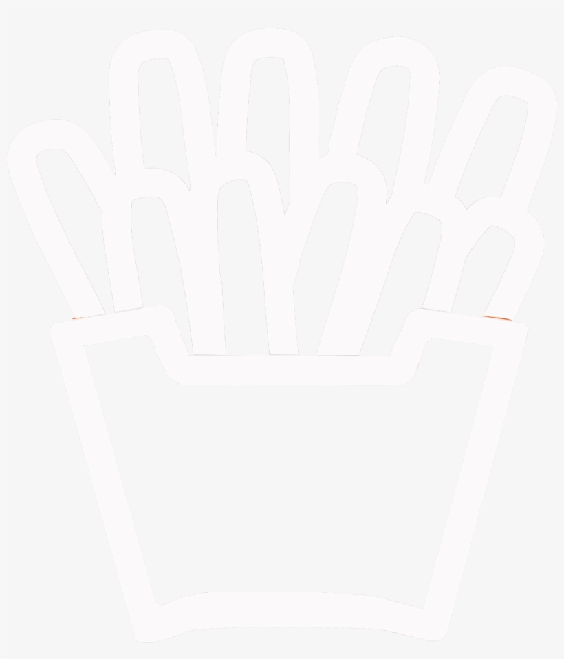 Papitas Fritas - Vector Blanco - Vector Negro - Illustration, transparent png download