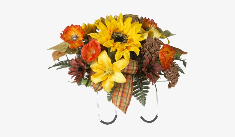 Silk Fall Cemetery Saddle • - Connells Maple Lee Flowers & Gifts, transparent png download