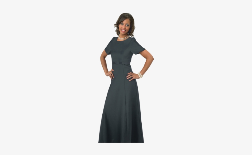 Applause Empire Small Scoop Cap Sleeve - Women Formal Dress Png, transparent png download