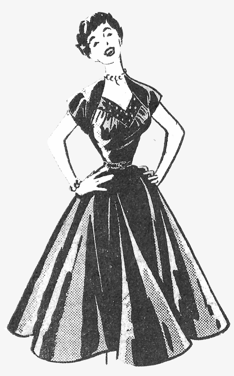 Clipart Snowflake Dress Free For Download On Rpelm - Clipart Dress Vintage Png, transparent png download