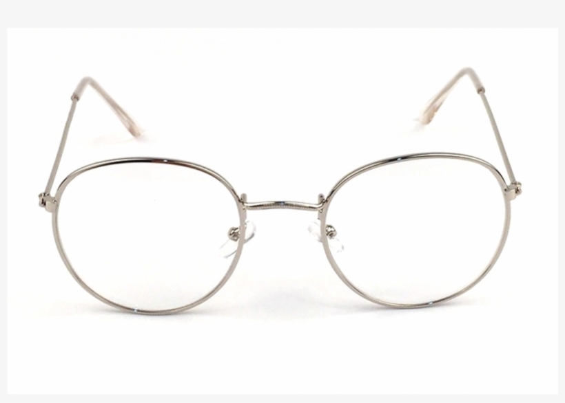 silver circle frame glasses