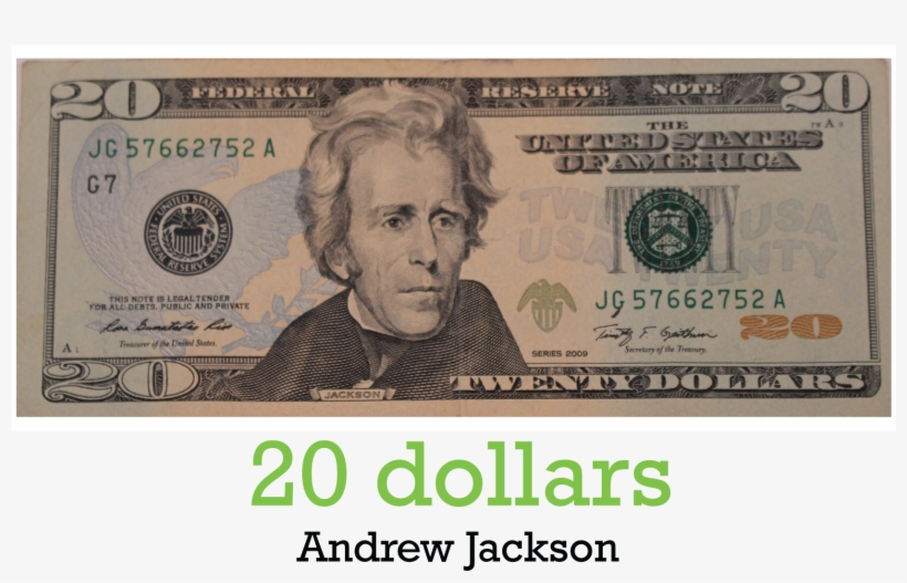 Twenty Dollar Bill - 20 Dollar Bill 2009, transparent png download