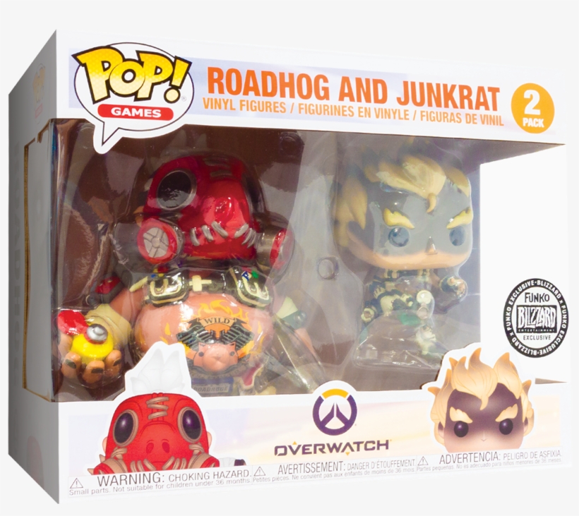 ٢ أغسطس ٢٠١٨ - Junkrat And Roadhog Funko Pop, transparent png download